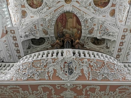 Interior of the collegiate church of Speinshart Monastery, abbey of the Premonstratensian Order,