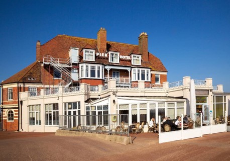 Historic Pier Hotel building, Gorleston, Norfolk, England, UK
