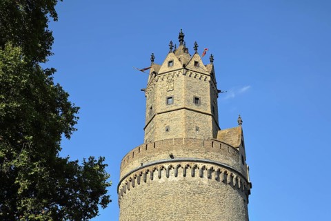 Historic Round Tower and Landmark, Andernach, Rhineland-Palatinate, Upper Middle Rhine Valley,