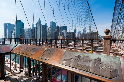 Brooklyn Bridge, historic, history, construction, architecture, Manhattan, skyline, New York City,