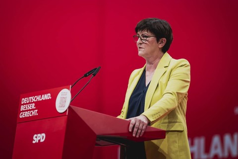 Saskia Esken, Bundesvorsitzender der SPD, aufgenommen im Rahmen des Bundesparteitags der