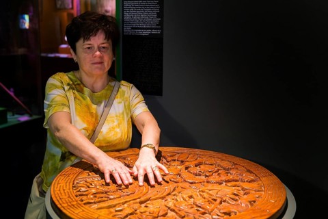 Blind people at the Grassimuseum