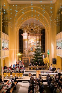 Club night shift in Freiberg at the Nikolaikirche concert and conference hall