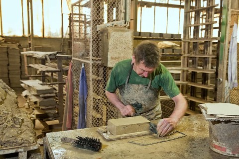 Brick production at Ziegelwerk Klaus Huber GmbH