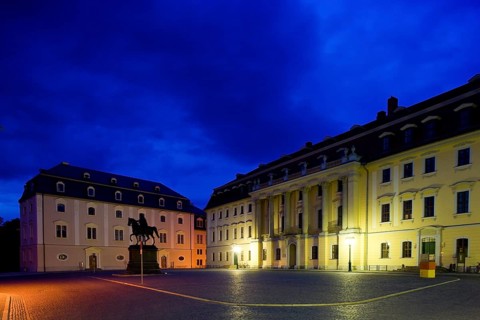 Democracy Square, Carl August Monument, Anna Amalia Library and Academy of Music