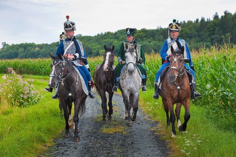 Hussar bivouac in Höfgen near Grimma
