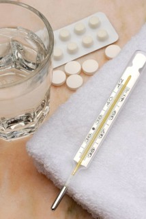 Clinical thermometer, mercury thermometer, tablets