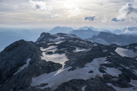 Dramatic mountain landscape, view from Hochkönig, Salzburger Land, Austria, Europe