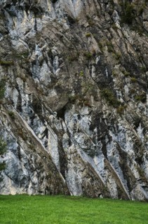 Geological rock formation, Jura, near Brienz, Canton Bern, Bernese Oberland, Switzerland, Europe