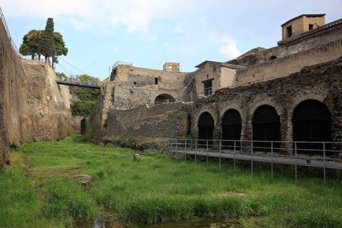Ruined city of Herculaneum, Campania, Italy, Europe