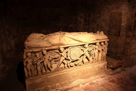 City of Palermo, the Cathedral Maria Santissima Assunta, sarcophagus in the crypt, tomb of Giovanni