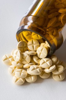 Medicines, medicine, tablets with glass jar