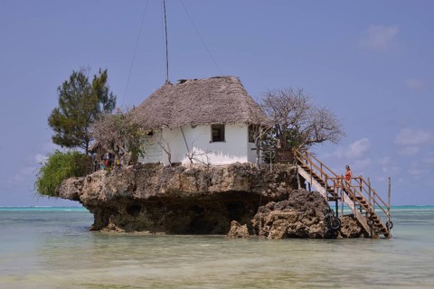 Restaurant "The Rock", Paje, Zanzibar, Tanzania, Africa