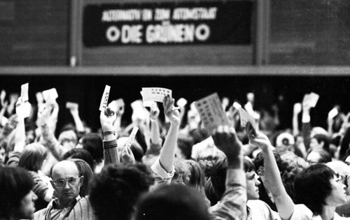 Federal Party Congress The Greens in the Westfalenhalle on 21.06.1980 in Dortmund, Germany, Europe