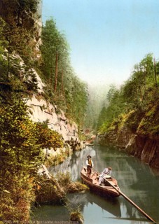 Edmunds Klamm, Kamnitzklamm, Elbsandsteingebirge zwischen Srbska Kamenice, Windisch-Kamnitz,