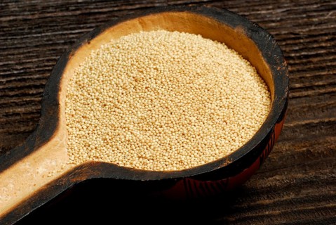 Amaranth (Amaranthus) wooden spoon