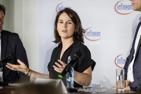 Annalena Bärbock (Bündnis 90 Die Grünen), Federal Minister for Foreign Affairs, recorded during a