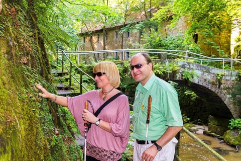 Blind tourists in the Liebethaler Grund
