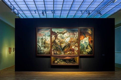 Otto Dix.The War - The Dresden Triptych Exhibition at the Albertinum