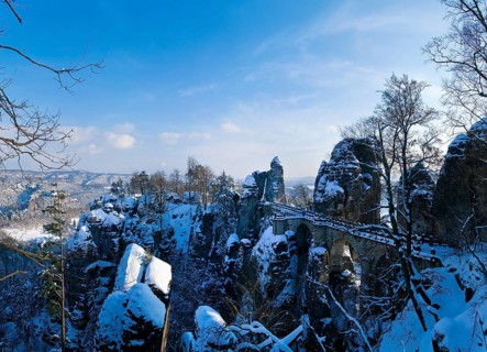 Winter on the Bastei in Rathen
