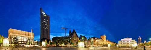Augustusplatz is located at the end of Grimmaische Straße in Leipzig. It is approx. 40, 000 m² in