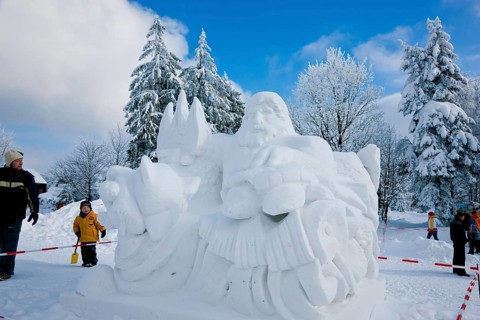 Snow sculpture competition, Hermsdorf