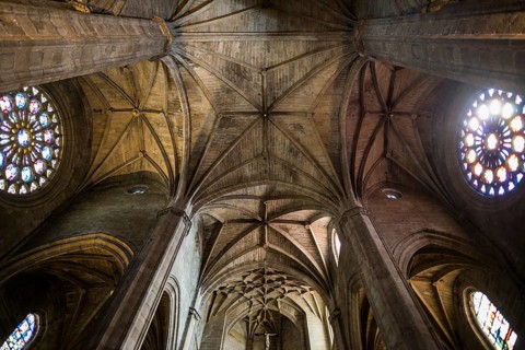 Church, interior view, Iglesia de San Vicente, San Sebastian, Donostia, Basque Country, Northern