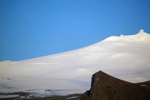 Snow and ice-covered peaks, untouched landscapes, snæfellsjökull National Park, Jules Verne's