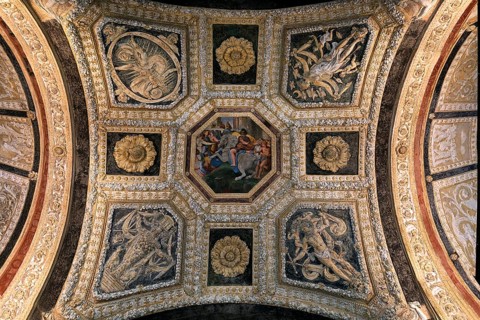 Vaulted ceiling in a room of the Villa del Principe, Palazzo di Andrea Doria, Piazza dei Principe,