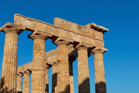 Temple E, Temple of Hera, Selinunte, Archaeological Site, Temple, Southwest Sicily, Sicily, Italy,