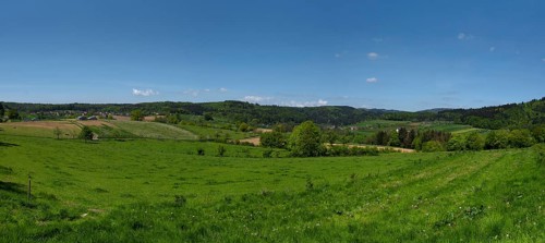 Landscape with orchard in the Black Forest near Emmendingen, Baden-Württemberg, Germany, Europe