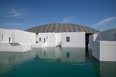 Louvre Abu Dhabi, Architect Jean Nouvel, Saadiyat Island, Abu Dhabi, United Arab Emirates, Asia