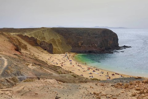 Papagayo Beach in Los Ajaches National Park, Lanzarote, Canary Islands, Spain, Europe