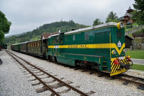 Šargan Eight, narrow-gauge heritage railway from Mokra Gora to Sargan Vitasi, Mokra Gora, Serbia,