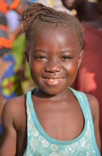 Portrait of a girl in Waiima, Kono District, Sierra Leone, Africa