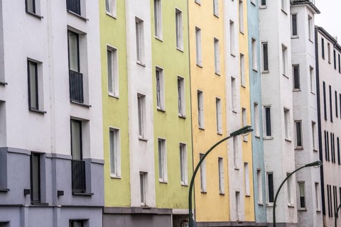 Residential buildings, rental flat, in the city centre, Düsseldorf-Pempelfort, North