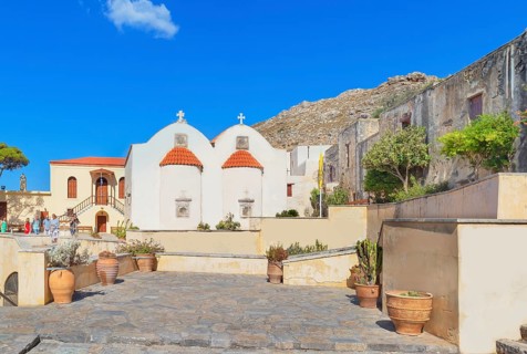 Moni Preveli monastery, Preveli, Rethymno, Crete, Greek Islands, Greece, Europe