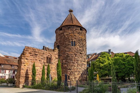 The stork tower in Lahr/Black Forest, Baden-Württemberg, Germany, Europe
