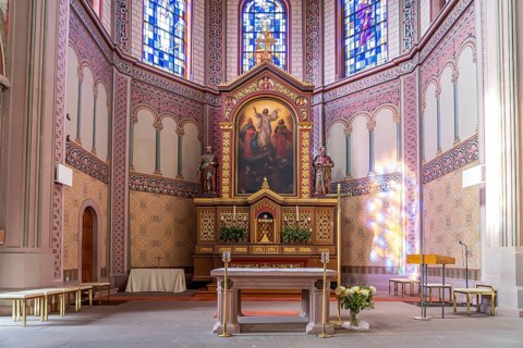 Altar of the Church of St Peter and Paul in Lahr/Black Forest, Baden-Württemberg, Germany, Europe