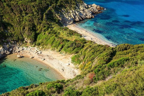 Beaches Porto Timoni, Corfu Island, Ionian Island, Greece, Europe