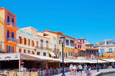 The Venetian Harbour, Chania, Crete, Greek Islands, Greece, Europe