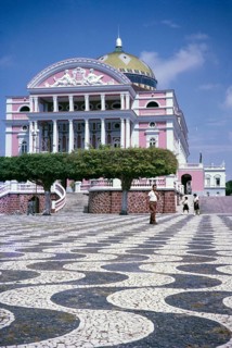 The Amazonas Theatre, built in 1895, Teatro Amazonas, historic opera house, Manaus, Brazil 1962