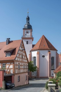 Parish church of St. John the Baptist, built in 1475 as a Gothic church, baroqueised from 1732 to
