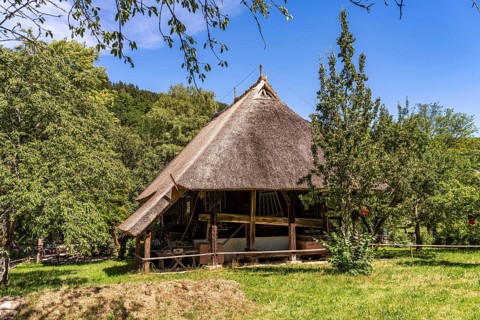 Historic farmhouse in the Black Forest Open-Air Museum Vogtsbauernhof, Black Forest, Gutach,
