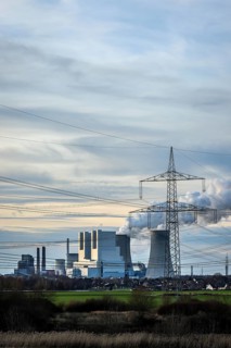 Grevenbroich, North Rhine-Westphalia, Germany, RWE Power AG Neurath power plant, lignite-fired