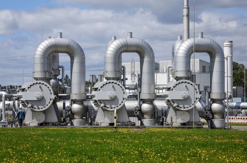 Werne, North Rhine-Westphalia, Germany, compressor station for natural gas and, in future, hydrogen