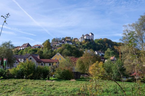 Egloffstein with the historic Egoffstein Castle, mentioned in 1358, Upper Franconia, Bavaria,