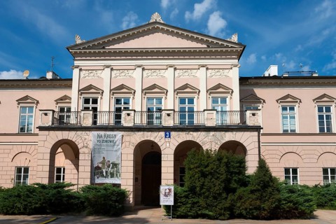 Elegant historic building with symmetrical architectural design, Lubomirski Palace, Litewski