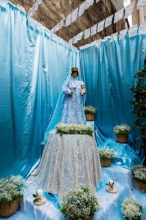 Madonna, Feast of the Madonna of Regnos Altos, Bosa, district of Oristano, Sardinia, Italy, Europe