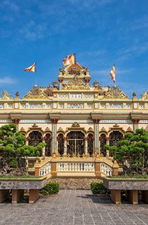 Vinh Trang Temple, My Tho, Mekong Delta, Vietnam, Asia